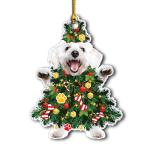 Maltese Dog Holiday Ornament for Christmas Tree