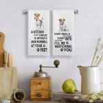 Jack Russell Terrier Kitchen Towels Set