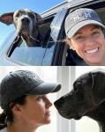 Vintage Grey Great Dane Hat for Dog Moms