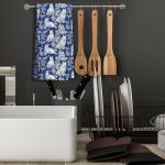 Siberian Husky Floral Kitchen Towels for Dogs