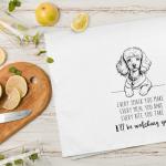 Cute Poodle Kitchen Towels Set for Dog Lovers