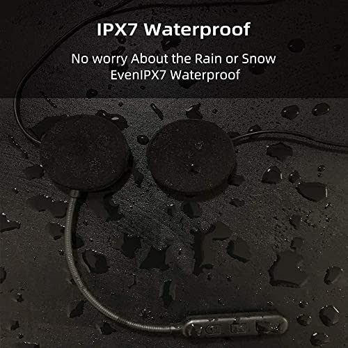 Waterproof Motorcycle Helmet Wireless Headset with Speakers