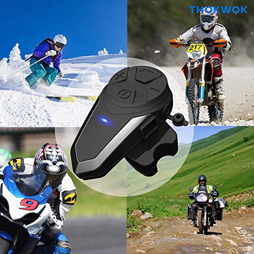 THOKWOK Bluetooth Headset for Motorcycle Helmets
