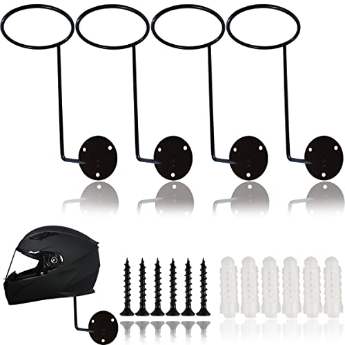 TIHOOD 4-Pack Helmet Wall Mount Hangers
