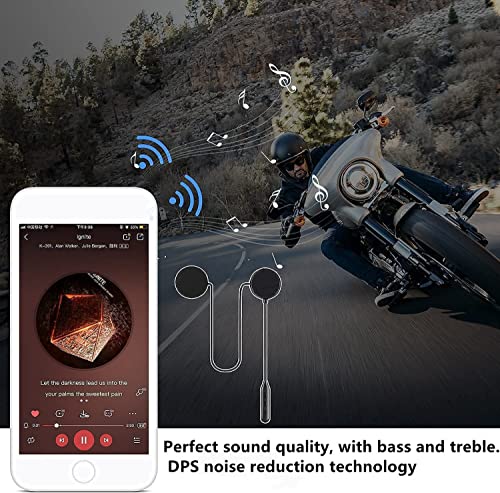 Waterproof Motorcycle Helmet Wireless Headset with Speakers