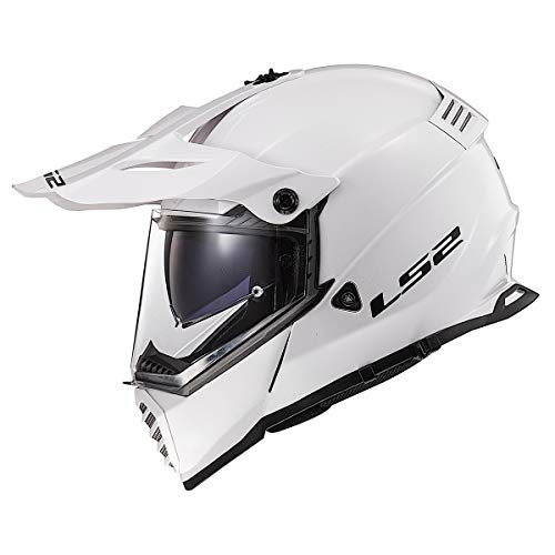 LS2 Blaze Adventure Helmet - Gloss White, Large