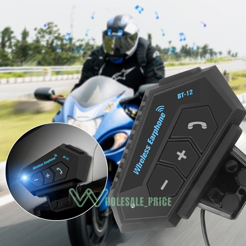 Bluetooth Motorcycle Helmet Headset and Speaker BT-12