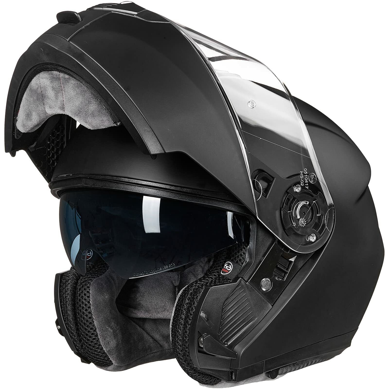 ILM Flip-Up Dual Visor Full Face Motorcycle Helmet