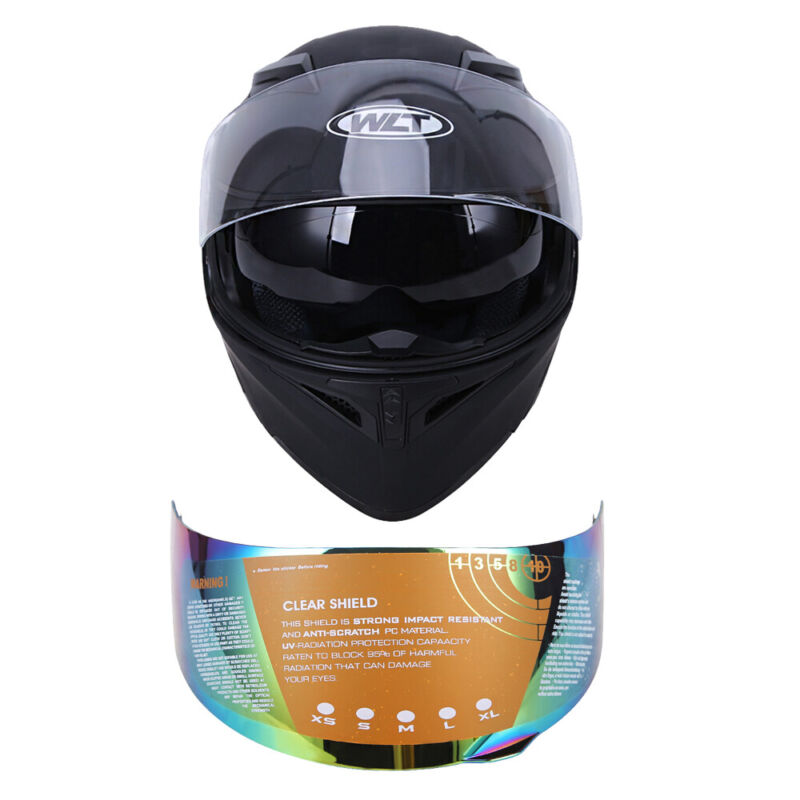 DOT Modular Full Face Motorcycle Helmet with Dual Visor