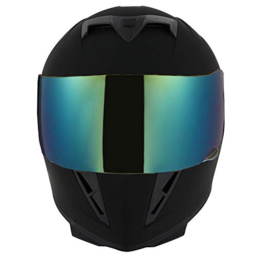 1STorm Skull King Full Face Helmet, Matte Black