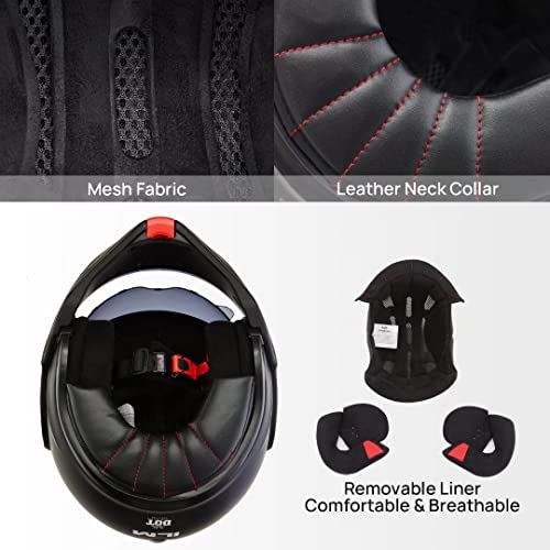 ILM Vintage Modular Full Face Motorcycle Helmet