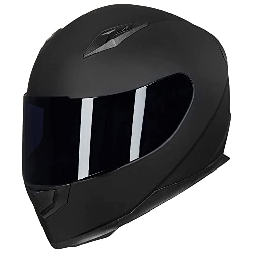 ILM Full Face Motorcycle Helmet with Neck Scarf