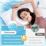 Queen Size Cooling Memory Foam Bed Pillow Set