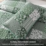 Sage Green Boho King Quilt Set - 3 Pieces