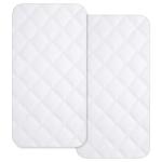 Waterproof Bassinet Mattress Pad Cover 2-Pack