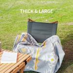 ACUSHLA Large Merino Wool Camping Blanket - Grey