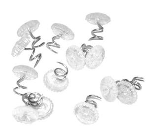 Clear Head Twist Pins for Bedskirts - 60 Pcs