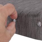 Clear Head Twist Pins for Bedskirts - 60 Pcs