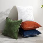 Spring Chenille Velvet Throw Pillow Covers Set of 2