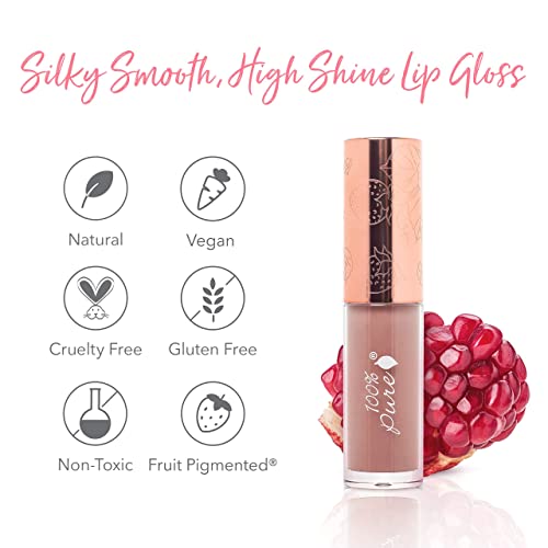 100% PURE Pink Caramel Lip Gloss 0.14 Fl Oz