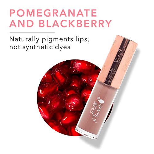 100% PURE Pink Caramel Lip Gloss - Sheer Shine