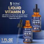 Strong D3 K2 Liquid Drops with MCT Oil