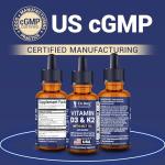 Strong D3 K2 Liquid Drops with MCT Oil