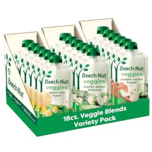 Beech-Nut Veggie Purees Baby Food Pouch Pack