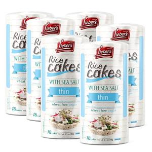 Lieber's Sea Salt Thin Rice Cakes - 6 Pack