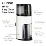Hurom H400 Cold Press Juicer - Easy Clean Design
