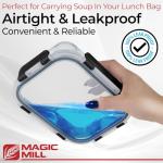 Magic Mill Borosilicate Glass Meal Prep Containers Set