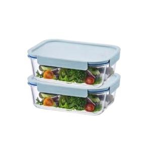 Heat-Resistant Borosilicate Glass Food Storage Set