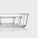 Heat-Resistant Borosilicate Glass Food Storage Set