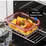 Heat-Resistant Borosilicate Glass Food Storage Set