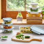 Heat-Resistant Borosilicate Glass Food Storage Set