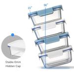 Heat-Resistant Borosilicate Glass Food Storage Set
