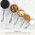 Stainless Steel Measuring Cup Set - 5 Pieces