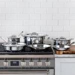 10-Piece All-Clad Stainless Steel Cookware Set