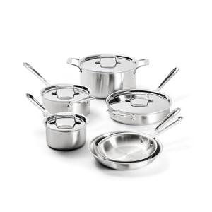 All-Clad D5 10-Piece Stainless Steel Cookware Set
