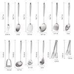 12-Piece Stainless Steel Cooking Utensils Set