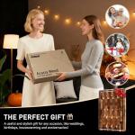 Acacia Wood End Grain Cutting Board with Handle