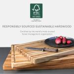 Extra Large Teak Cutting Board with Juice Groove