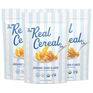 Organic Corn Flakes Cereal 3-Pack, Zero Sugar