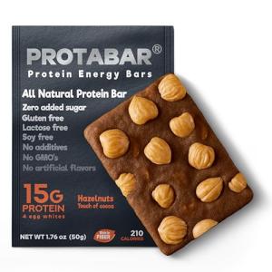 Natural Energy Protein Bar - 15g Protein, 12 Pack