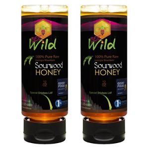 Pure Raw Organic Sourwood Honey - 12 oz (2 Pack)