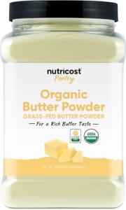 Organic Grass-Fed Butter Powder by Nutricost 1.5 LB