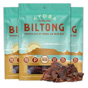 Ayoba Grass Fed Beef Biltong Slices - Keto Snack