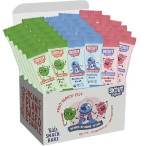 Skout Organic Fruit Bars Variety Pack for Kids