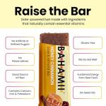 Bahamii Honey Cinnamon Snack Bars, Gluten Free, 12 Pack