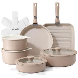 17-Piece Nonstick Ceramic Cookware Set
